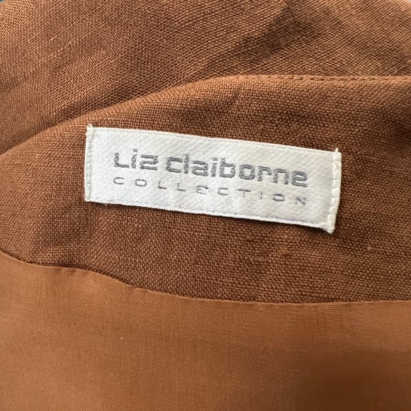 Vintage Linen Mini Midi Dress Short Sleeve Preppy Rustic Casual Button Up Down - Picture 3 of 5